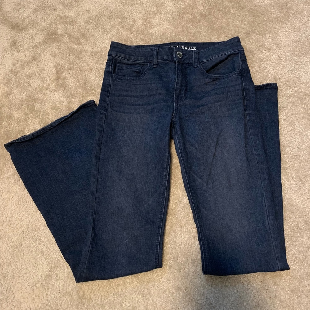 AE high rise flare jeans